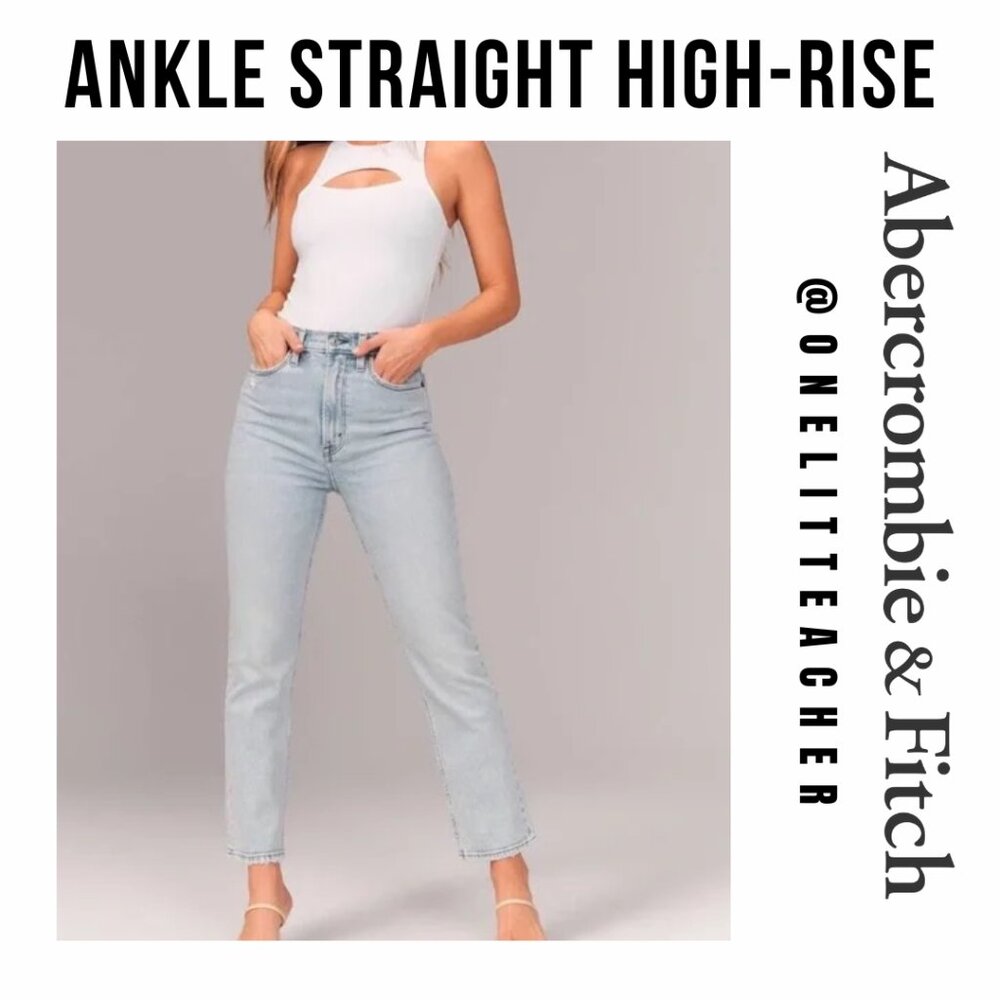 Abercrombie & Fitch The Ankle Straight Ultra High Rise Petite Jeans